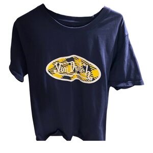 Von Dutch Men’s  Tee in Navy with Yellow Logo